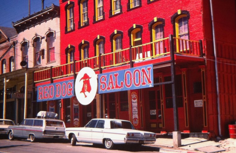 The Red Dog Saloon in Virginia City, NV -- Spring 1966 (probably)